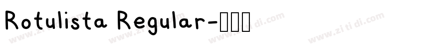 Rotulista Regular字体转换